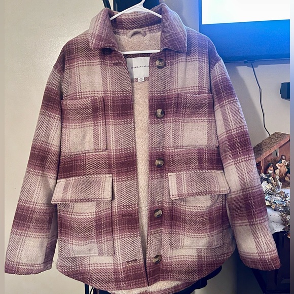 American Eagle Plaid Shacket - Picture 1 of 4